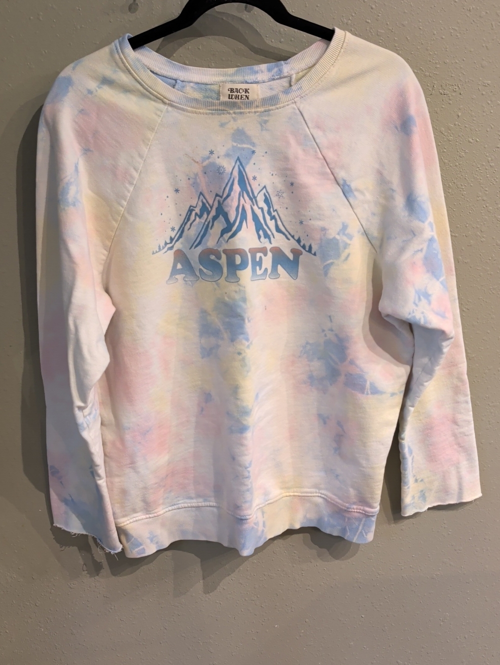 Aspen Tie Dye Back When By Anthropologie Pullover Large